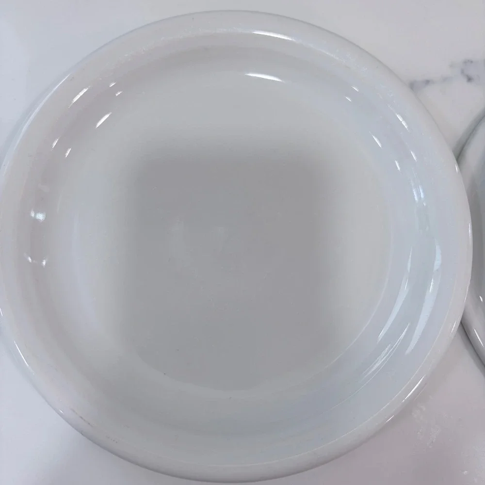 Fiesta White Bread and Butter Plates Set of 2 Homer Laughlin USA Lead Free 6in
